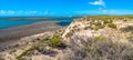 Ocean cost landscape of Peninsula Valdes, Patagonia, Argentina