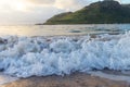 Dramatic ocean waves in Kauai, Hawaii Royalty Free Stock Photo