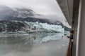 Ocean cruising on the Volendam at Glacier Bay, Alaska Royalty Free Stock Photo