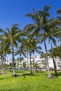 Ocean Drive and Art Deco architecture, Miami Beach, Miami, Florida Royalty Free Stock Photo