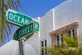 Ocean Drive sign and Art Deco architecture, Miami Beach, Miami, Florida