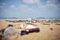 Ocean Dumping - Total pollution on a Tropical beach