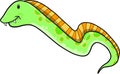 Ocean Eel Vector Illustration Royalty Free Stock Photo