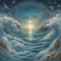 The Ocean of Eternity, where time flows differently, and those who bathe in its waters gain eternal youth