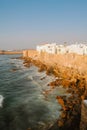 Ocean front of the ancient medina of Asilah, northern Morocco Royalty Free Stock Photo