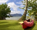 Ocean Kayak at Kaneohe Bay, Hawaii Royalty Free Stock Photo