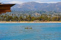 Ocean kayaking, Santa Barbara harbor, California