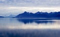 Ocean, Mountain, Sky. Layers Alaska Royalty Free Stock Photo