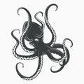 Ocean Octopus or sea octopoda with tentacles Royalty Free Stock Photo