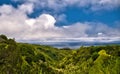 Ocean overlook on the Road to hana on the island of Maui Royalty Free Stock Photo