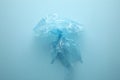 Ocean pollution by household garbage. The problem of disposable plastic bags. A bag in the shape of a jellyfish Royalty Free Stock Photo