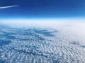 The ocean of the puffy clouds