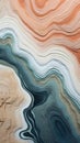 Futurism Ocean Scene With Marbleized Ridges And Aerial View