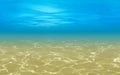 Ocean shallow underwater background Royalty Free Stock Photo