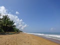 Scenic View of the Beach Against Blue Sky in Kalutara, Sri Lanka