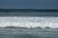 waves on the beach of kuta bali Royalty Free Stock Photo