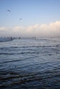 OCEAN SHORES, WA/USA Ã¢â¬â NOVEMBER 24, 2019: Copalis Beach, people out digging for razor clams at low tide in late afternoon. Royalty Free Stock Photo