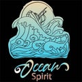 Ocean Spirit Nautical Journey Theme Royalty Free Stock Photo