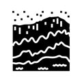 ocean summer glyph icon vector illustration
