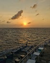 Ocean sunrise shot from the cruise