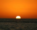 Ocean Sunset at Blind Pass beach Sanibel Florida Royalty Free Stock Photo