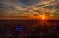 Ocean Sunset in Cape May, New Jersey at the Shore Royalty Free Stock Photo