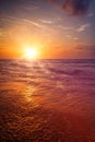 Ocean sunset Royalty Free Stock Photo