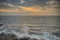 Ocean Sunset Kona Hawaii Royalty Free Stock Photo