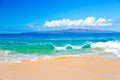 Ocean Surf in Maui Hawaii Royalty Free Stock Photo