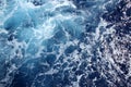 The ocean with swell & ripples of foam on the top, Atlantic Royalty Free Stock Photo