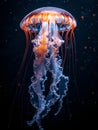 Ocean Symphony: Vibrant Jellyfish Ballet Royalty Free Stock Photo