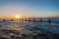 Ocean Tidal Pool Waves Sunrise Royalty Free Stock Photo