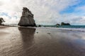 Ocean tide in the Cathedral Cove Royalty Free Stock Photo