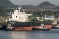 Hoveden Spirit entering the CocolÃÂ­ Locks Panama Canal expansion Royalty Free Stock Photo