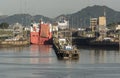 Wallenius Wilhelmsen Vessel Togela entering the Miraflores Locks Panama Canal