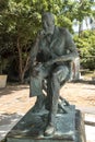 Statue of american film director John Huston central Puerto Vallarta