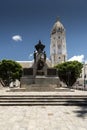 Statue to Simon Bolivar in Plaza Simon Bolivar Royalty Free Stock Photo