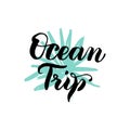 Ocean Trip Lettering