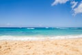 Ocean and tropical sandy beach background Royalty Free Stock Photo