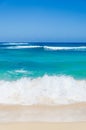 Ocean and tropical sandy beach background Royalty Free Stock Photo