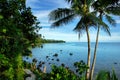 Ocean view along Lavena Costal Walk on Taveuni Island, Fiji