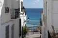 Ocean view in Altea, Costa Blanca - Spain Royalty Free Stock Photo