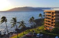 Ocean View from balcony in Kihei Maui Hawaii Royalty Free Stock Photo