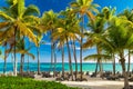 Ocean view, Bavaro beach, Punta Cana, Dominican Republic Royalty Free Stock Photo