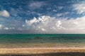 Ocean view, Bavaro beach, Punta Cana, Dominican Republic Royalty Free Stock Photo