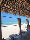 Ocean view. beach bar & x22;Ocean& x22; Paje, Zanzibar