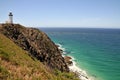 Ocean view with the Cape Byron lighthouse Royalty Free Stock Photo