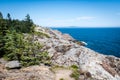 Ocean View from cliff in Acadia National Park