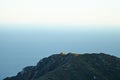 Ocean view and geology, Malibu, CA Royalty Free Stock Photo