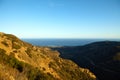 Ocean view and geology, Malibu, CA Royalty Free Stock Photo